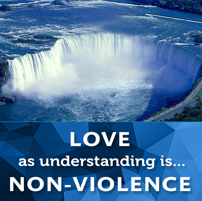 Love as understanding is Non-violence.